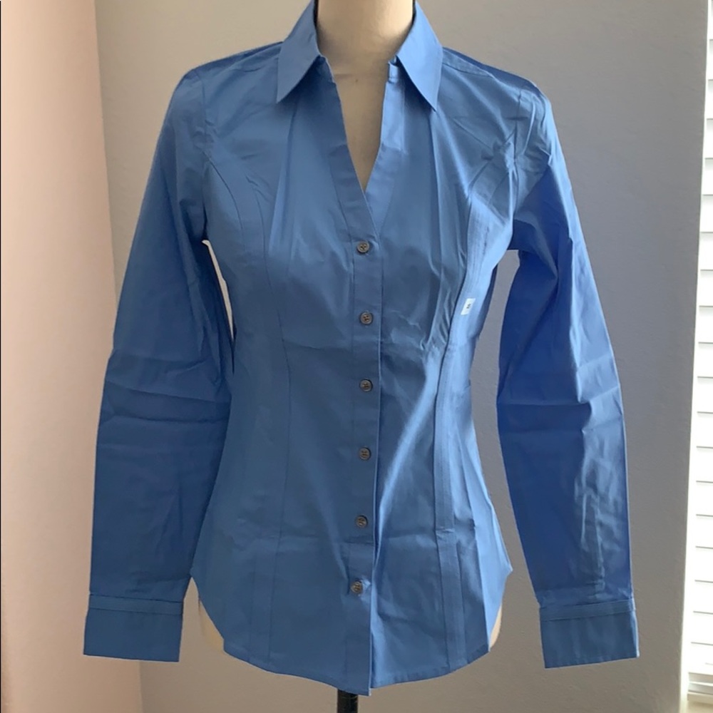 Express NWT French blue blouse xs